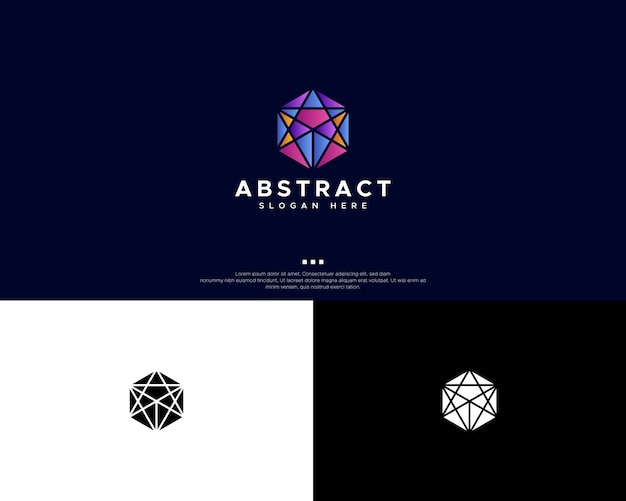 Modelo de projeto abstrato do logotipo