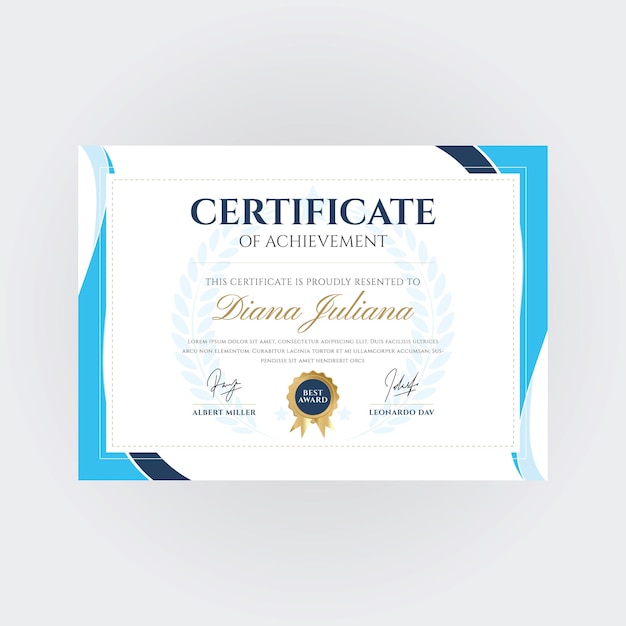 Modelo de projeto de realização de certificado criativo