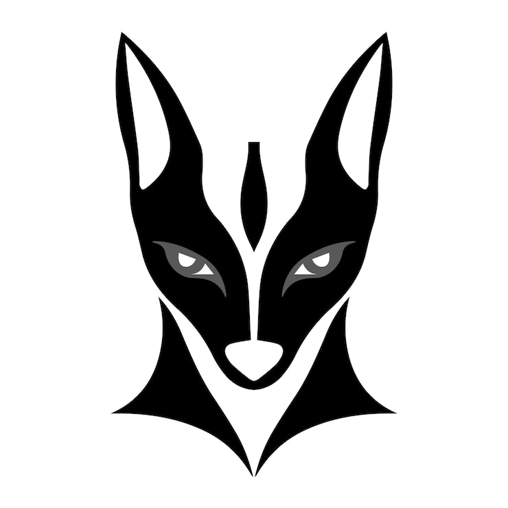 Vetor modelo de projeto simples de logotipo de cão