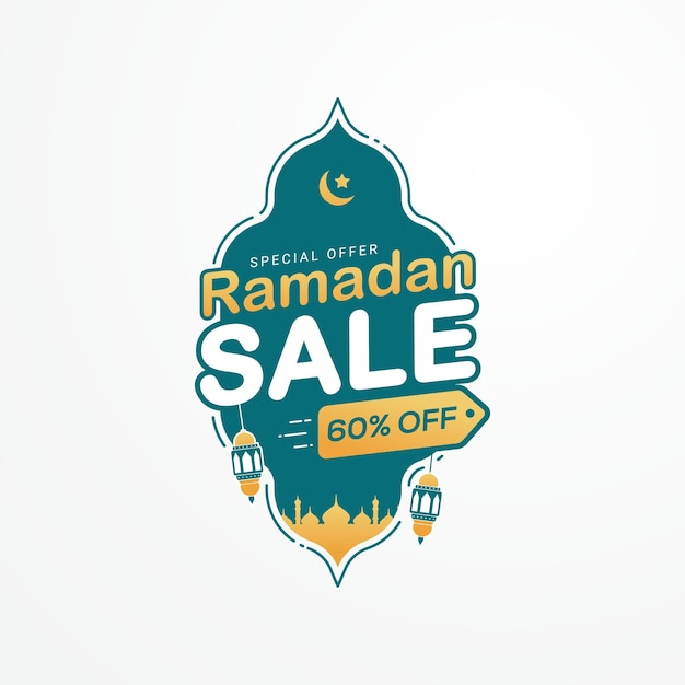 Modelo de promoção de banner de venda do ramadã