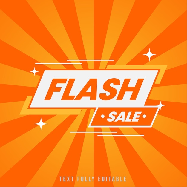 Vetor modelo de promoção de banner de venda em flash