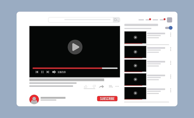 Modelo de quadro de vídeo Conteúdo de mídia social