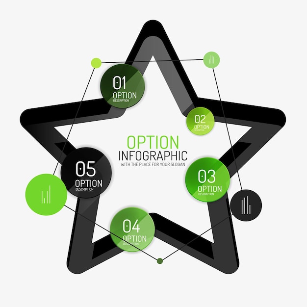 Vetor modelo de relatório infográfico vetorial