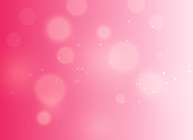 Modelo de resumo de brilho vetorial fundo de produto simples com textura de bokeh rosa