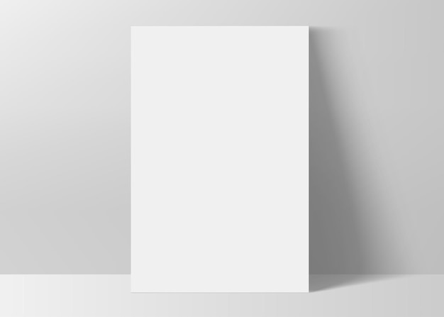 Modelo de retângulo vertical em formato de papel A4 Ilustração vetorial