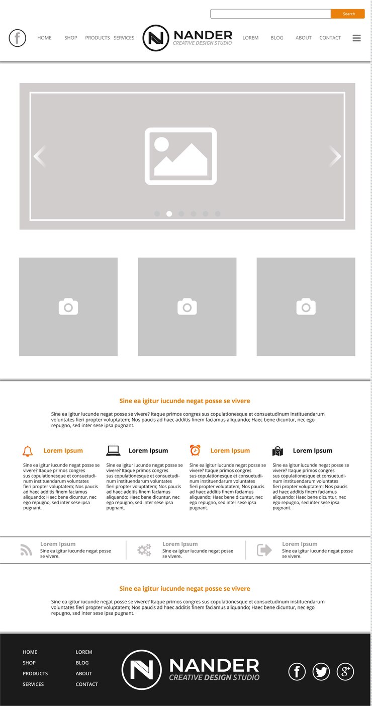 Modelo de site moderno