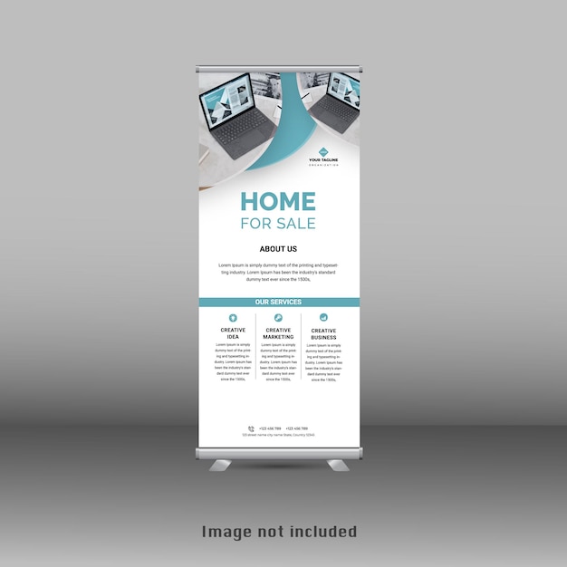 Modelo de standee banner roll up