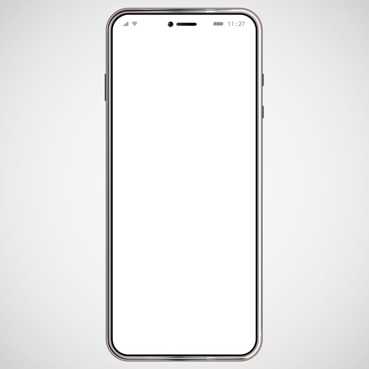 Vetor modelo de tela do smartphone