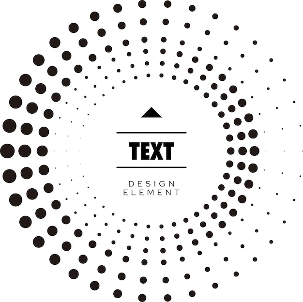 modelo de texto de logotipo de banner em espiral de círculos