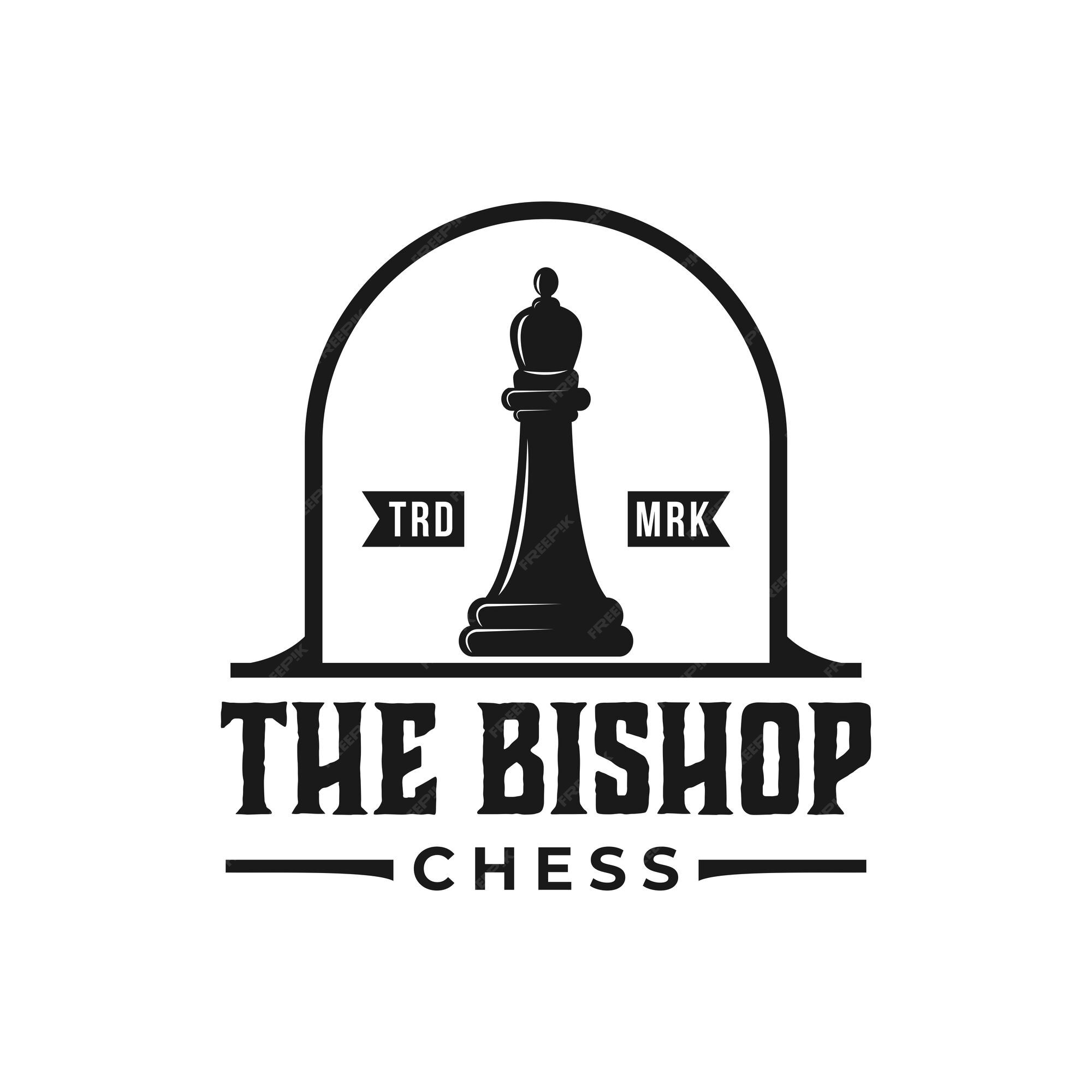 xadrez e rainha peça logotipo ilustração vetorial vintage modelo