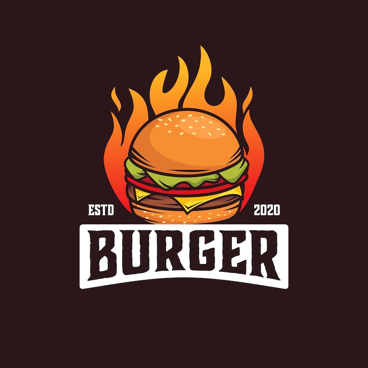 Vetor modelo de vetor de comida de hambúrguer. ilustrações gráficas de fast food de hambúrguer em estilo moderno.