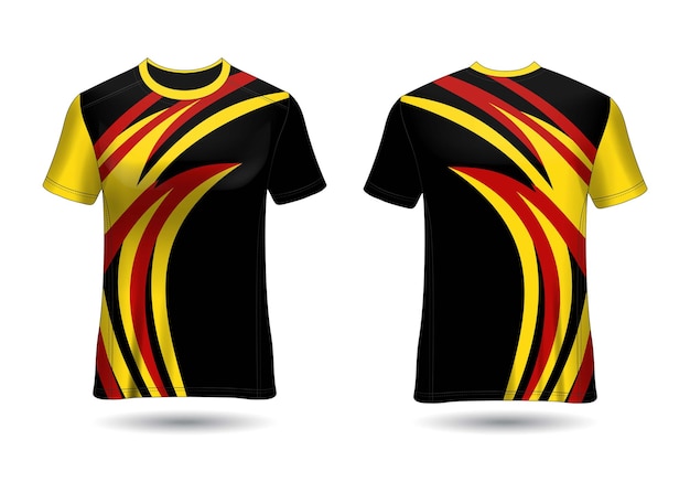 Modelo de vetor de design de camisa de corrida esportiva