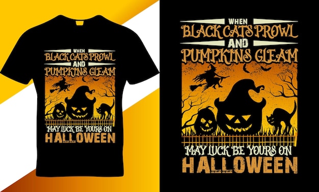 Modelo de vetor de design de camiseta de citação de halloween