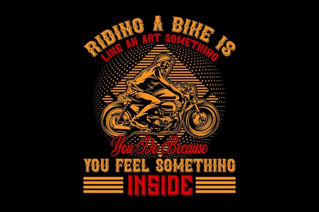 Modelo de vetor de design de camiseta para andar de bicicleta