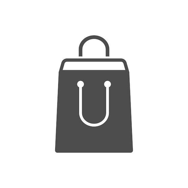 modelo de vetor de design de ícone de bolsa de compras