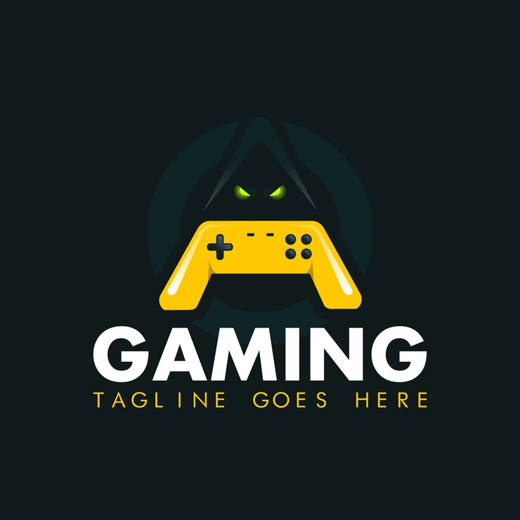 Vetor modelo de vetor de design de logotipo de almofada de jogo