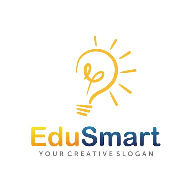 Modelo de vetor de design de logotipo de escola e aprendizagem on-line de logotipo de educação