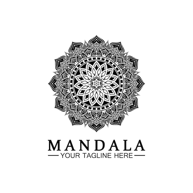 Modelo de vetor de design de logotipo de mandala