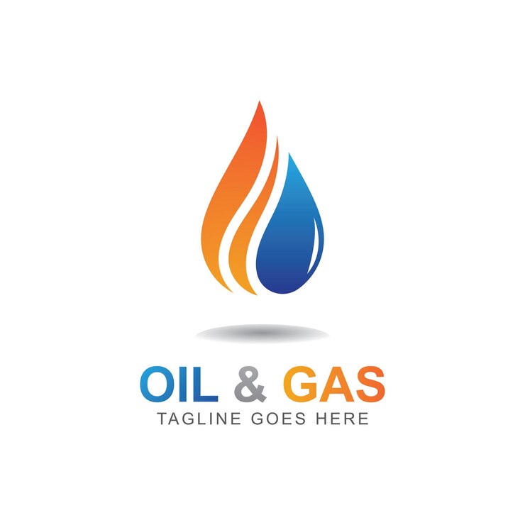 Vetor modelo de vetor de design de logotipo de óleo e gás