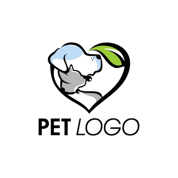 Vetor modelo de vetor de design de logotipo para animais de estimação