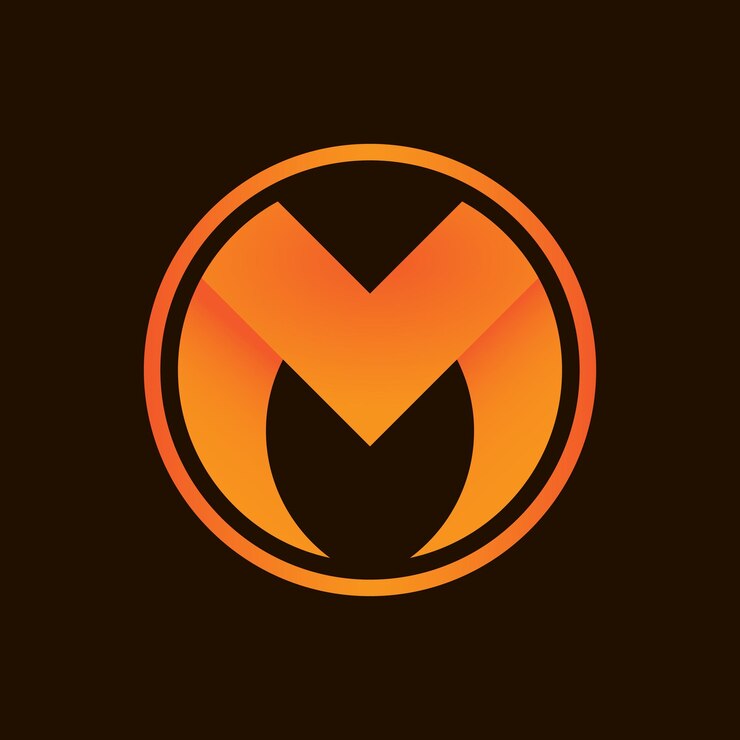 Modelo de vetor de design de logotipo profissional letra inicial M