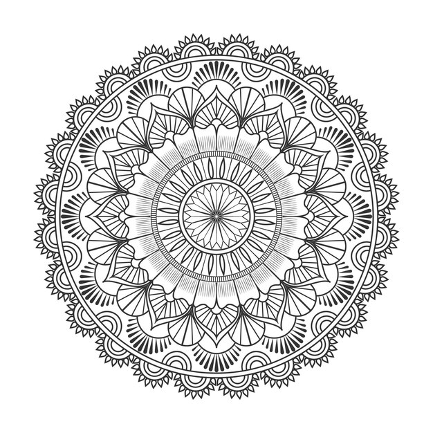 Modelo de vetor de design decorativo de mandala
