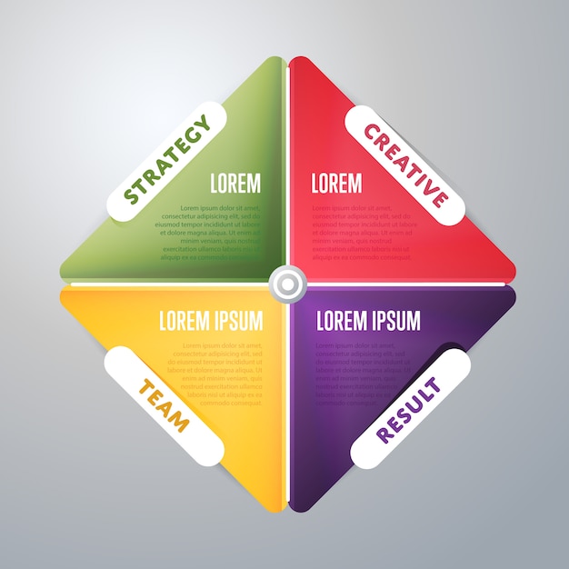 Modelo de vetor de elementos de infográficos