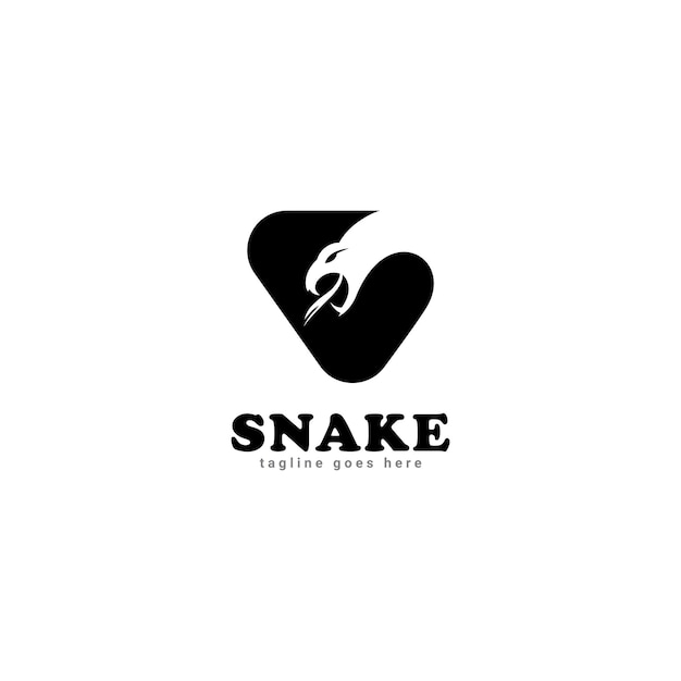 Modelo de vetor de ícone de logotipo de cobra