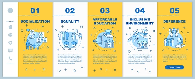 Modelo de vetor de integração de educação inclusiva