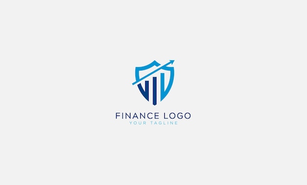 Modelo de vetor de logotipo contábil e financeiro