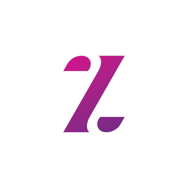 Modelo de vetor de logotipo da letra z design de logotipo inicial da letra z criativa