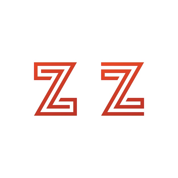 Modelo de vetor de logotipo da letra z design de logotipo inicial da letra z criativa