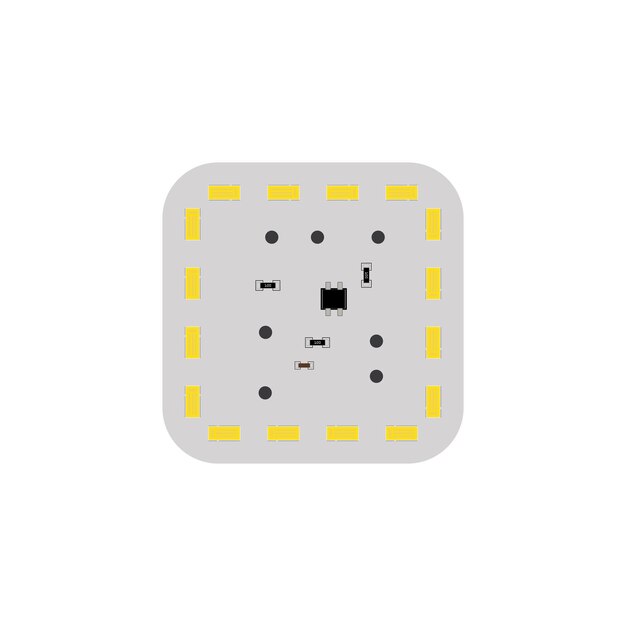 Modelo de vetor de logotipo de design de placa de circuito impresso PCB