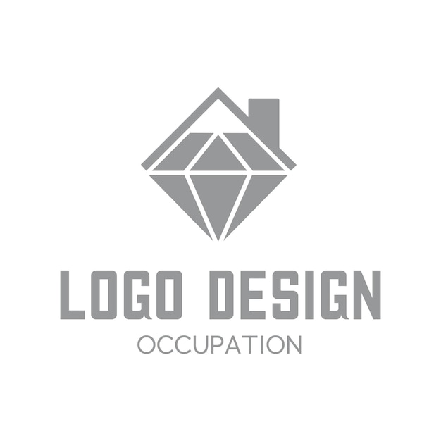 Vetor modelo de vetor de logotipo de empresa de construção
