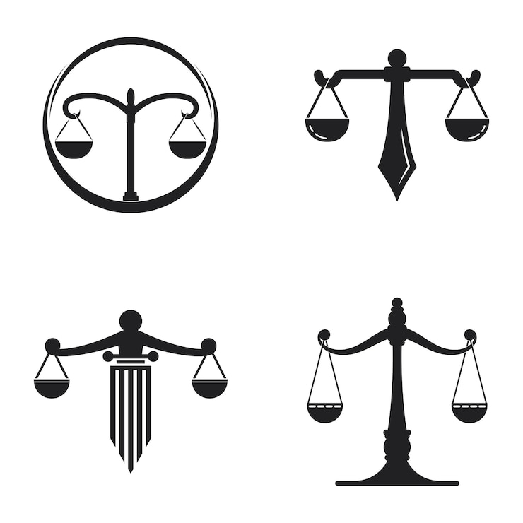 Vetor modelo de vetor de logotipo de escritório de advocacia