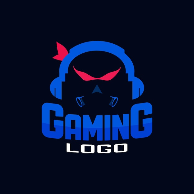 Modelo de vetor de logotipo de jogos de esports detalhado