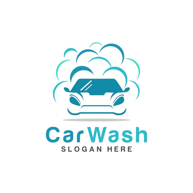 Vetor modelo de vetor de logotipo de lavagem de carro símbolo de vetor estilizado de lavagem de carro