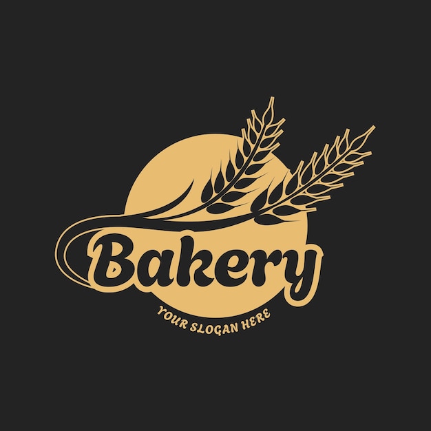 Modelo de vetor de logotipo de padaria