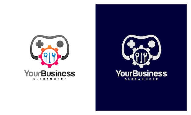 Modelo de vetor de logotipo do Game Mechanic Conceitos de design de logotipo do Creative Mechanic