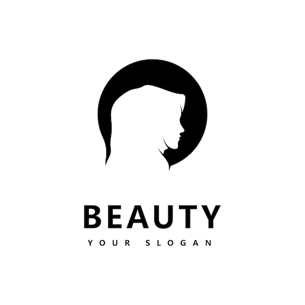 Modelo de vetor de logotipo hijab muçulmano