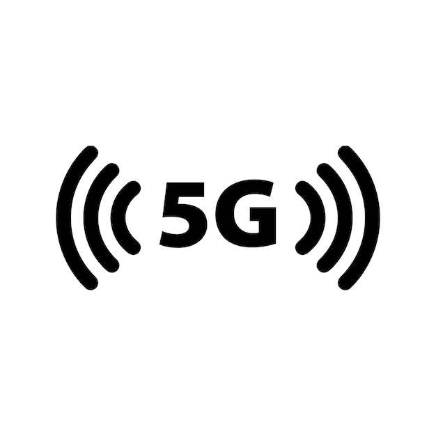 Vetor modelo de vetor de sinal de logotipo 5g