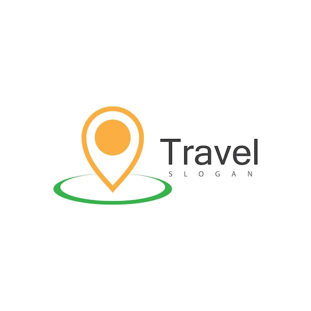 Modelo de vetor do logotipo do ponto de localização