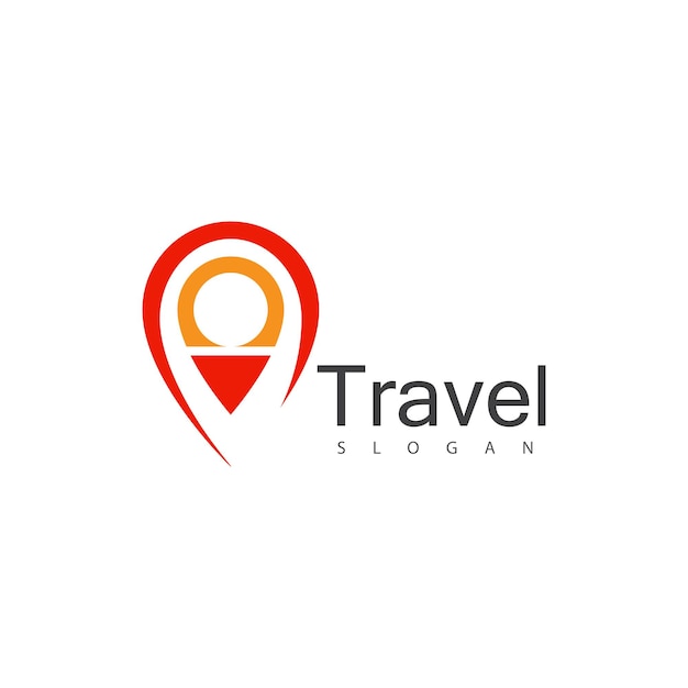 Modelo de vetor do logotipo do ponto de localização
