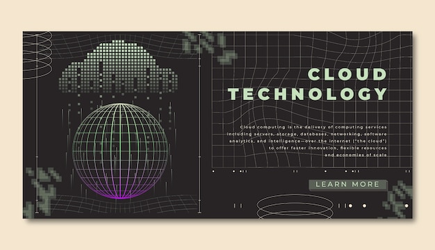Modelo de visualização de dados retro