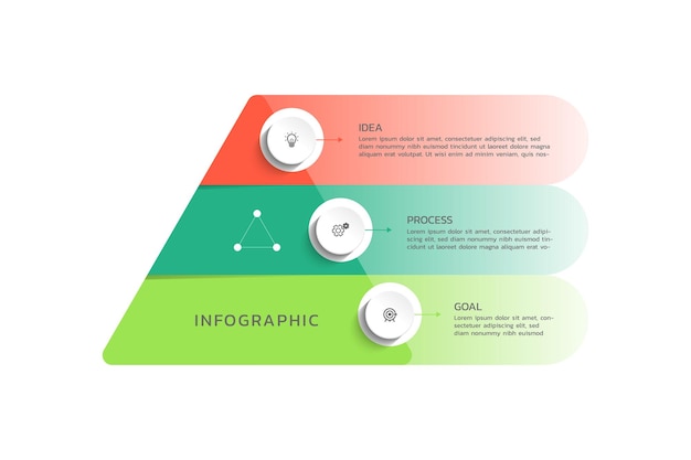 Modelo de visualização de infografia de negócios vetoriais
