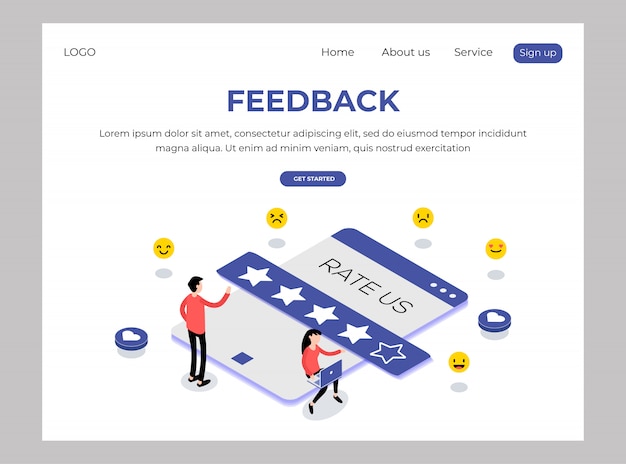 Modelo de web isométrica de feedback