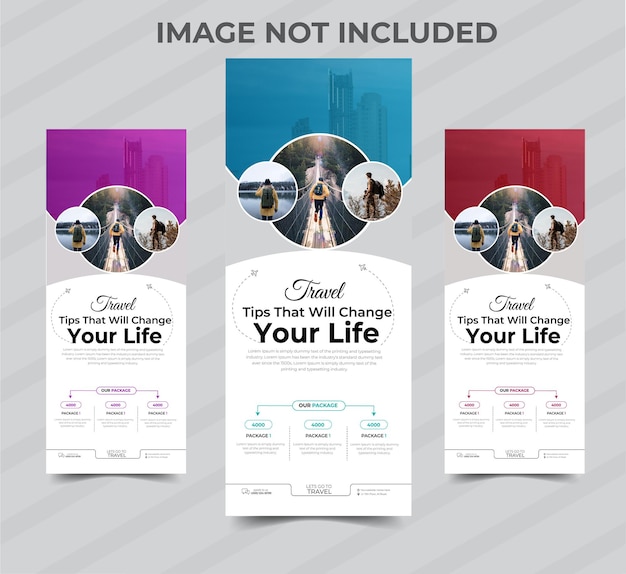 modelo de xbanner de rollup corporativo simples e moderno