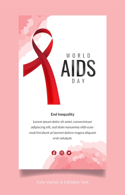 Modelo do dia mundial da aids