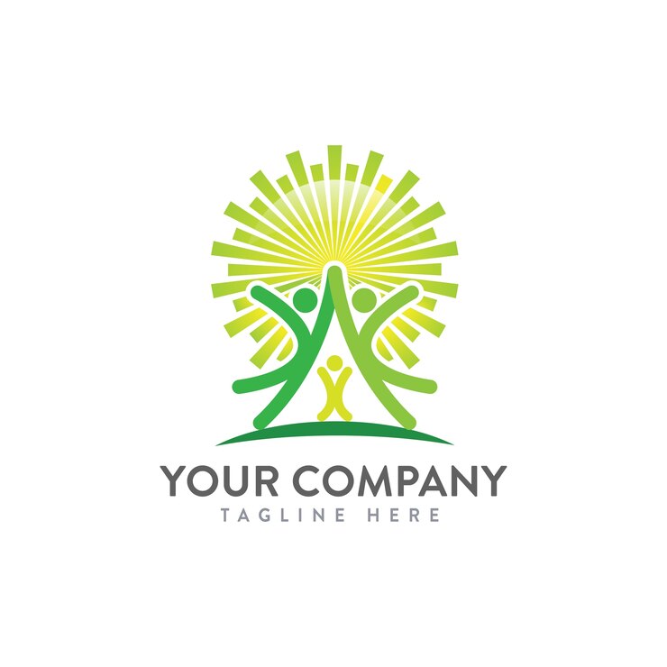 Modelo do logotipo da família de sucesso