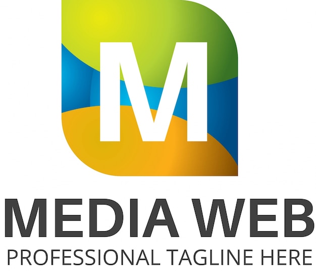 Modelo do logotipo da web media.